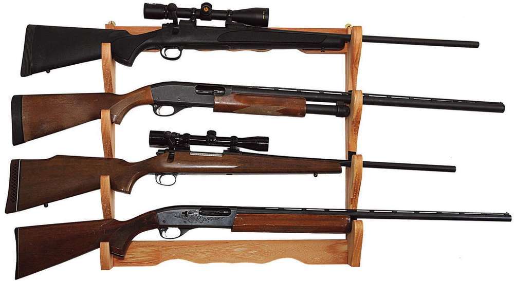 Safes Security Allen Four Gun ALLEN RACK-FOUR GUN WOODEN • Model: Four Gun