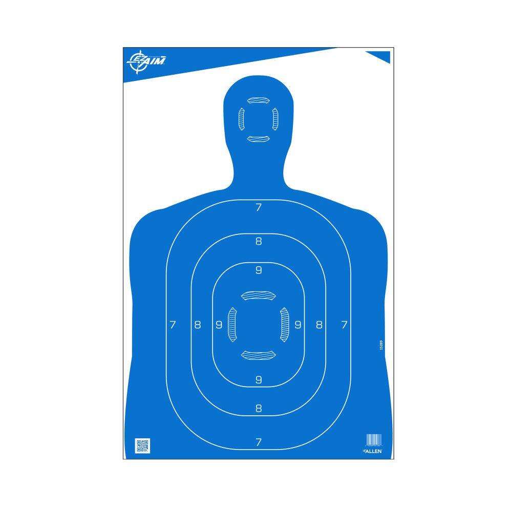 Targets Allen Ready Series EZ AIM PAPER 23 x 35 TARGET SILHOUETTE 100 BULK