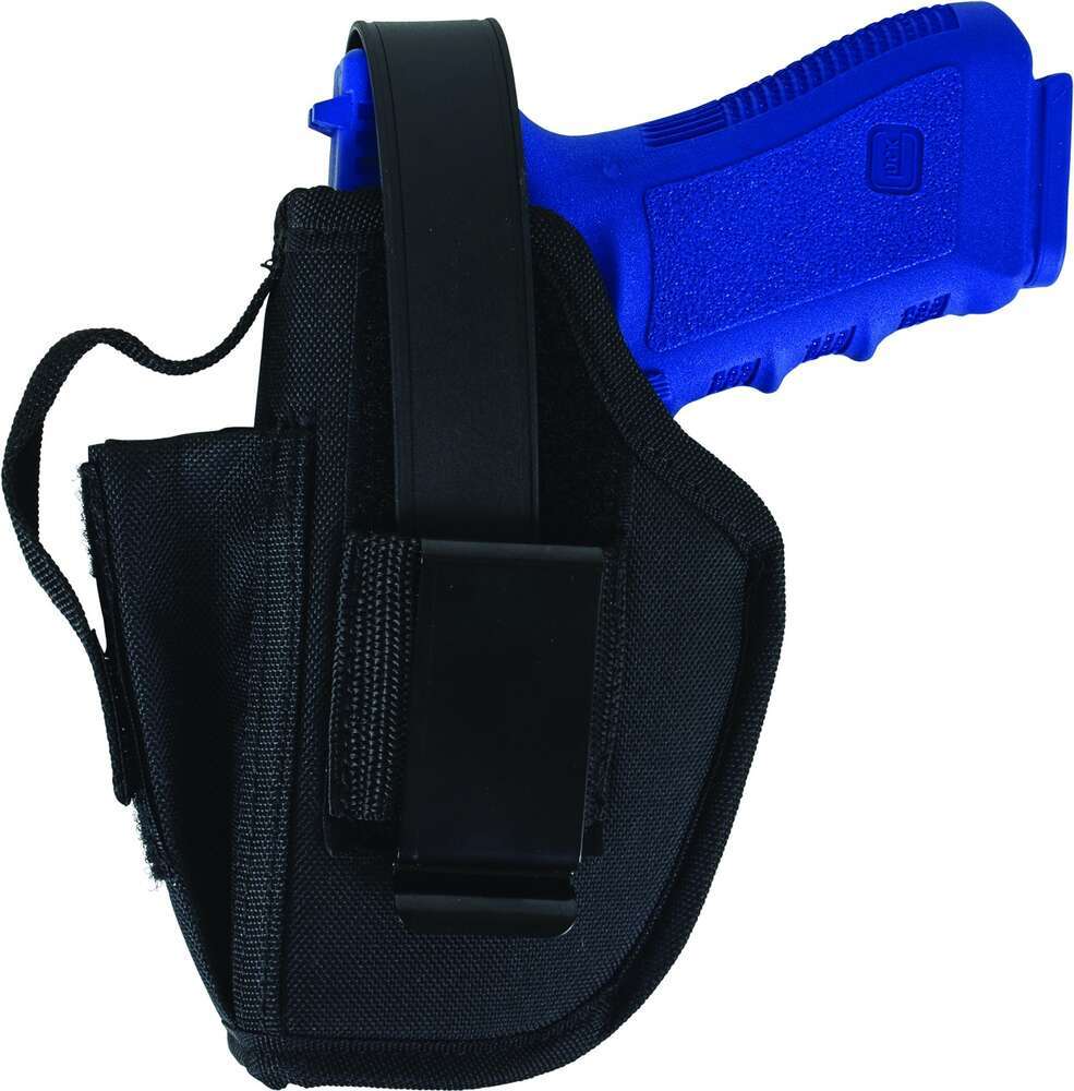 Holsters Allen Ready Series AMBIDEXTROUS HOLSTER BLACK 3-4" MED AUTOS W/MAG POUCH • Model: Ready Series