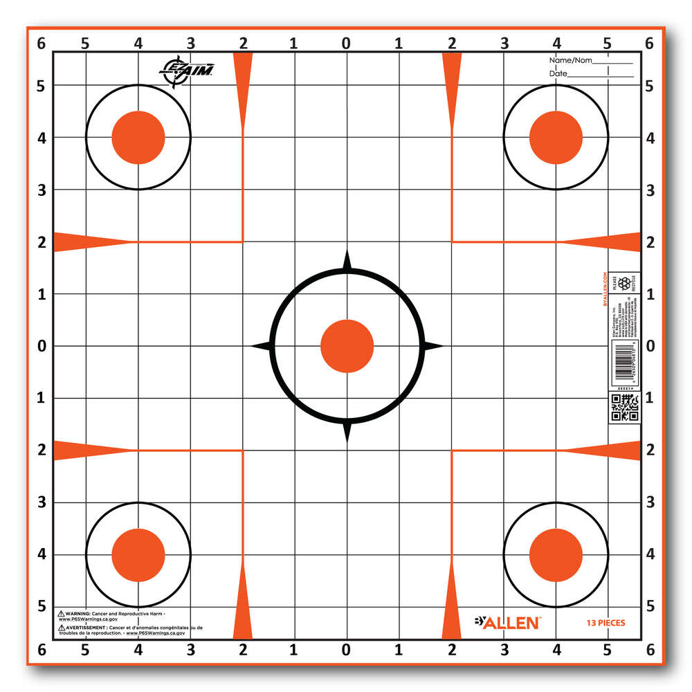 Targets Allen Paper ALLEN 15333  EZAIM PAPER 12X12 SIGHTIN GRID   13PK • Model: Paper