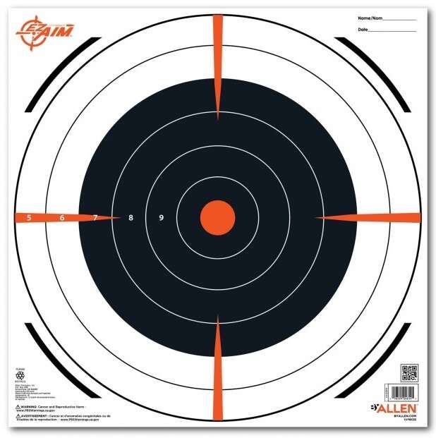 Targets Allen Paper ALLEN 15334  EZAIM PAPER 12IN BULLSEYE 12 PK