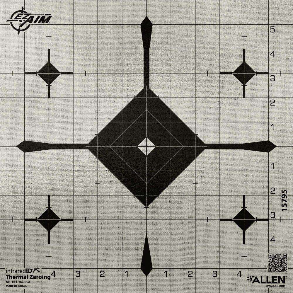 Targets Allen Paper ALLEN 15795  EZ AIM INFRARD ID GRID BLLEYE TARG