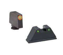 Sights Lasers AmeriGlo Ready Series Green Tritium Round Outline Orange .315/black .394 for Glock TallSuppressor