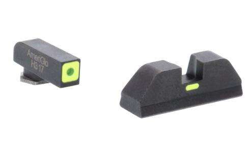 Sights Lasers AmeriGlo Ready Series Green Tritium LimeGreenLumi Outline Square (non trit) REAR for Glock Gen 5