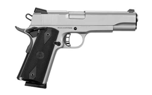 Handguns Armscor Rock Series 45ACP ROCK ISLAND STD 45ACP 5" 8RD NCKL • Model: Rock Series