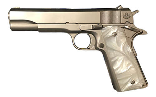 Handguns Armscor GI Series 45ACP ROCK ISLAND STD 45ACP 5" 8RD NICKEL • Model: GI Series