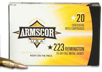 Ammunition Armscor Ammo 223Rem ARMSCOR 223REM 55GR PSP 20/1000 • Model: Ammo