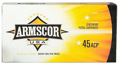 Ammunition Armscor Ammo 45ACP ARMSCOR 45ACP 230GR JHP 20/500 • Model: Ammo