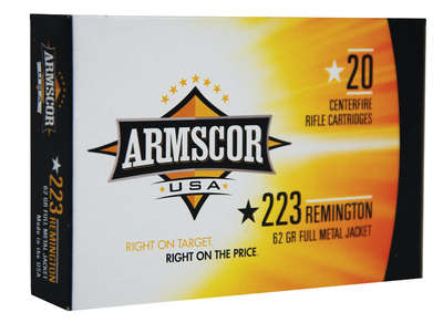 Ammunition Armscor Ammo 223Rem ARMSCOR 223REM 62GR FMJ 20/1000 • Model: Ammo