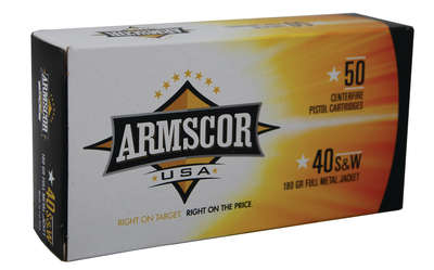 Ammunition Armscor Ammo 40SW ARMSCOR 40SW 180GR FMJ 50/1000 • Model: Ammo