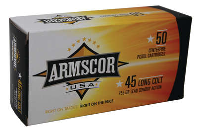 Ammunition Armscor Ammo 45LC ARMSCOR 45LC 255GR LEAD 50/400 • Model: Ammo