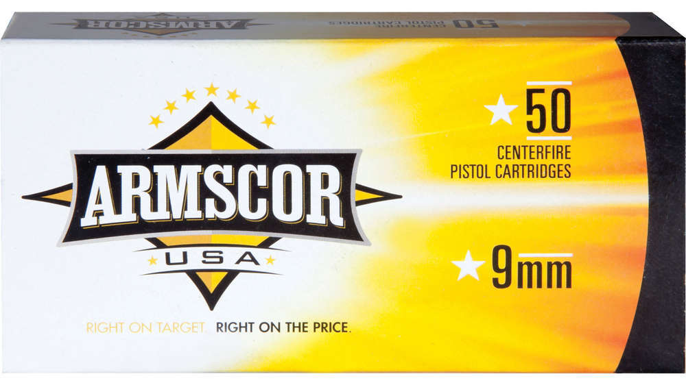 Ammunition Armscor Ammo 9mm ARMSCOR 9MM 115GR FMJ 50/1000 • Model: Ammo