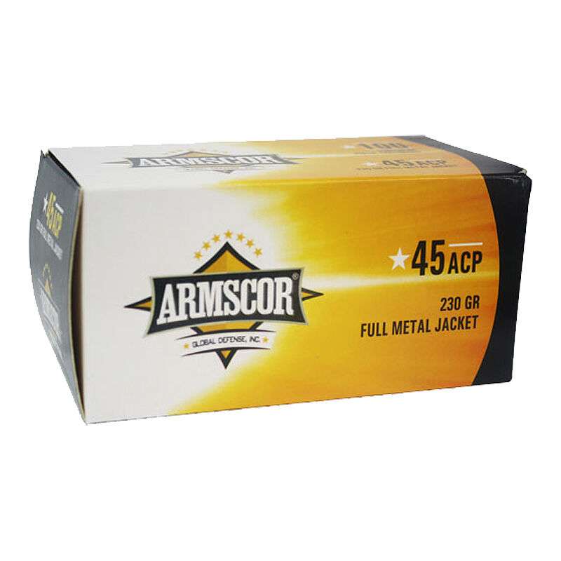 Ammunition Armscor 368 ft lbs 45ACP ARMS 50443              45A  230 FMJ  *VPK  100/12