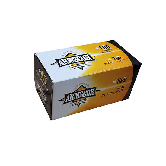 Ammunition Armscor 328 ft lbs 9mm ARMS 50445              9MM  124 FMJ  *VPK  100/12