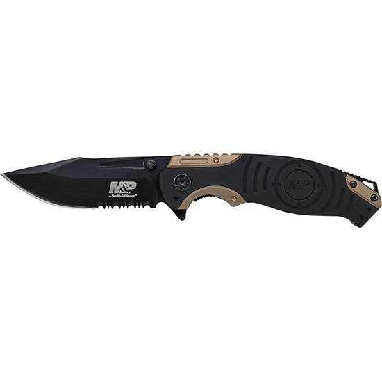 Knives BTI ZPAP M70 BTI M&P CLIP FOLDER BLACK AND GOLD HANDLE • Model: ZPAP M70