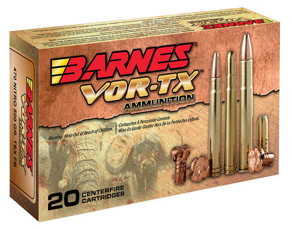 Ammunition Barnes VOR TX 22 250 BARNES VOR-TX 22-250 50GR TSX 20/200 • Model: VOR-TX