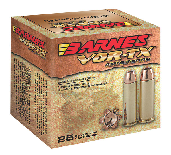 Ammunition Barnes VOR TX 357Magnum|38Special BARNES VOR-TX 357MAG 140GR XPB 20/ • Model: VOR-TX