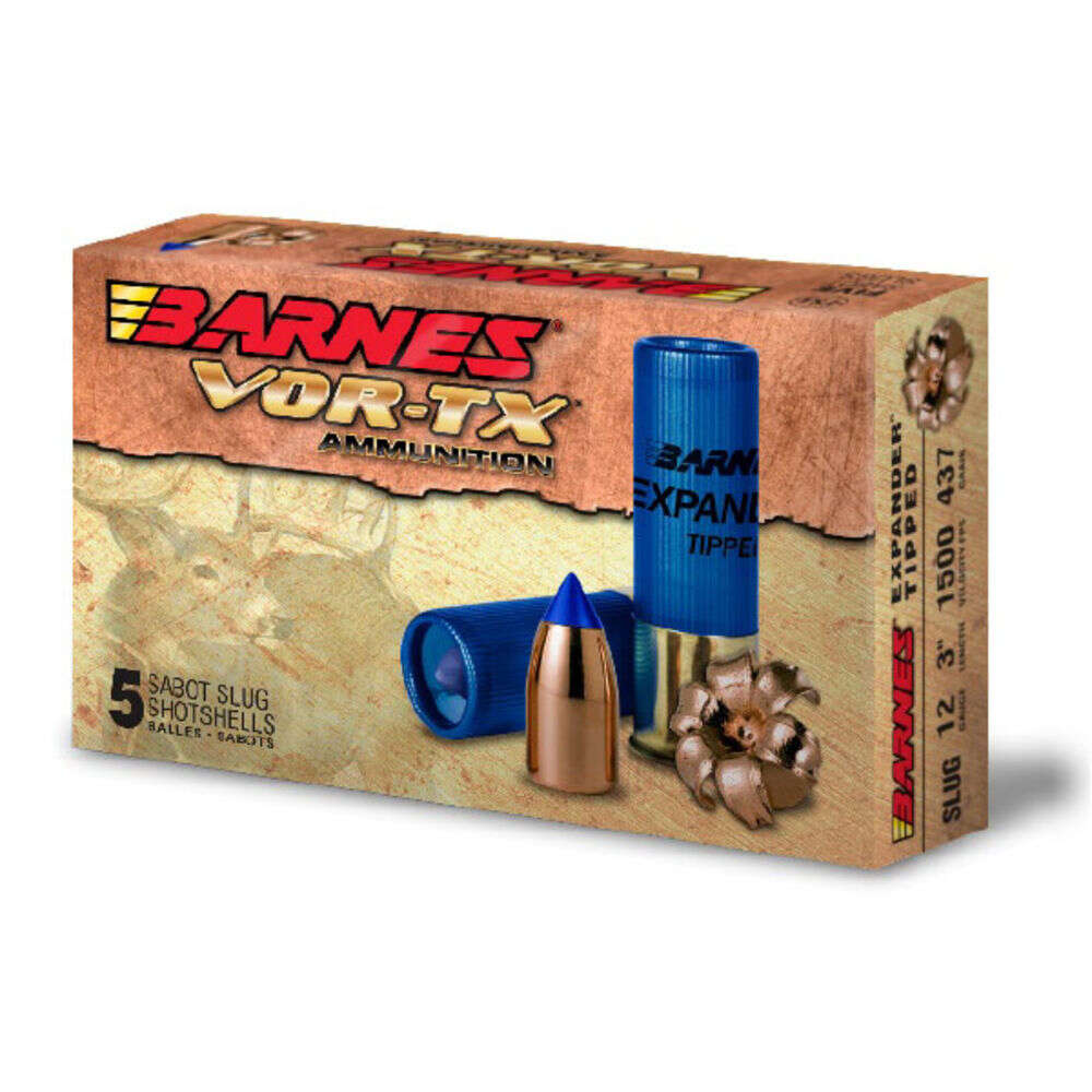 Ammunition Barnes VOR TX 20Gauge3" BARNES VOR-TX 20GA 3" 250GR 5/100 • Model: VOR-TX