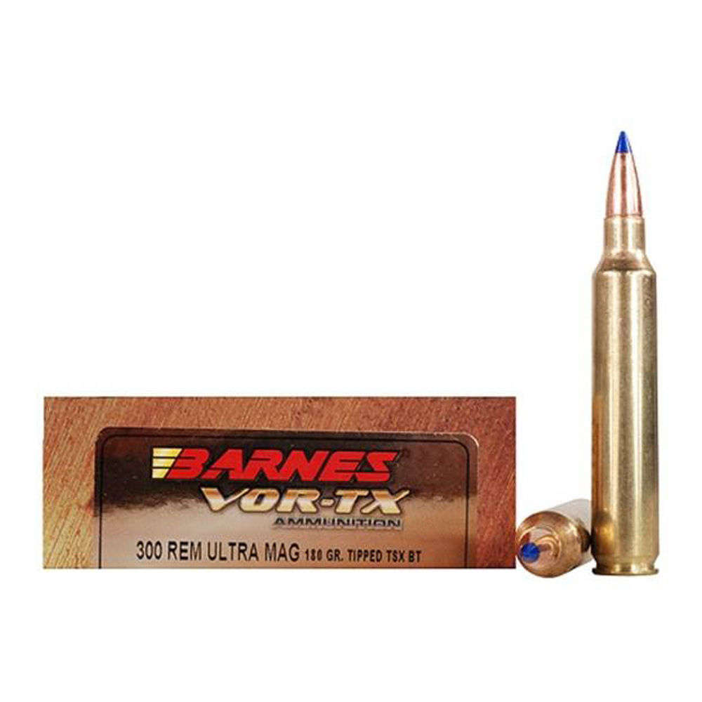 Ammunition Barnes 4.50" AMMO 300 REM ULT MAG TTSX BT 180GR 20RD