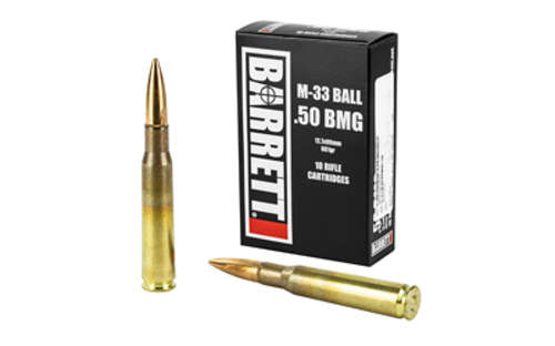 Ammunition Barrett Ammo 50BMG BARRETT 50BMG 661GR M33 10RD/BX • Model: Ammo