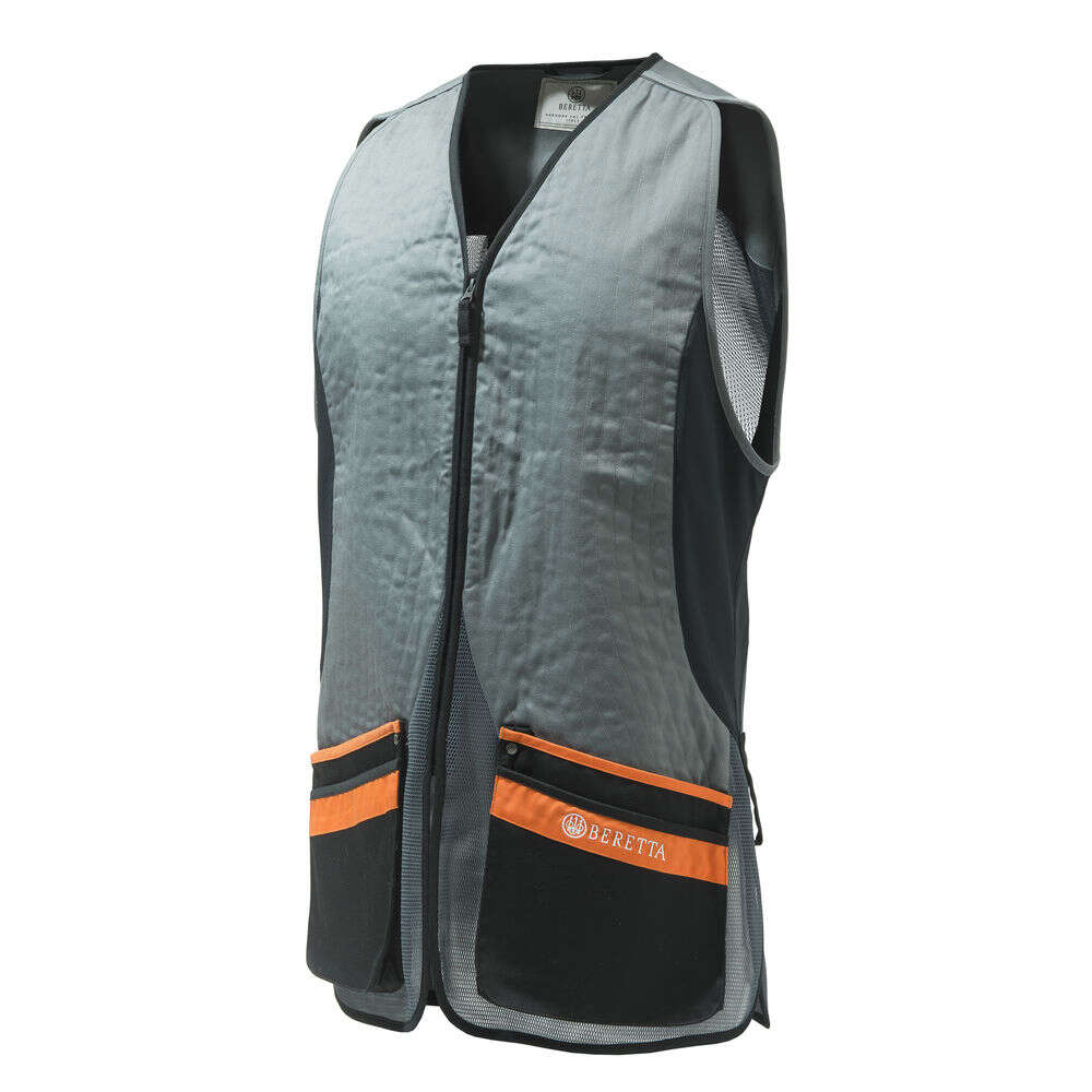 Clothing Beretta 4.50" SILVER PIGEON EVO VEST GREY/ORANGE L • Model: 4.50"