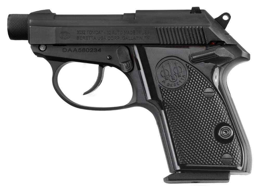 Handguns Beretta 3032 Tomcat Covert 32ACP 3032 TOMCAT 32ACP BLK/BLK TB # • 2.9" TIP-UP BBL • Model: 3032 Tomcat Covert