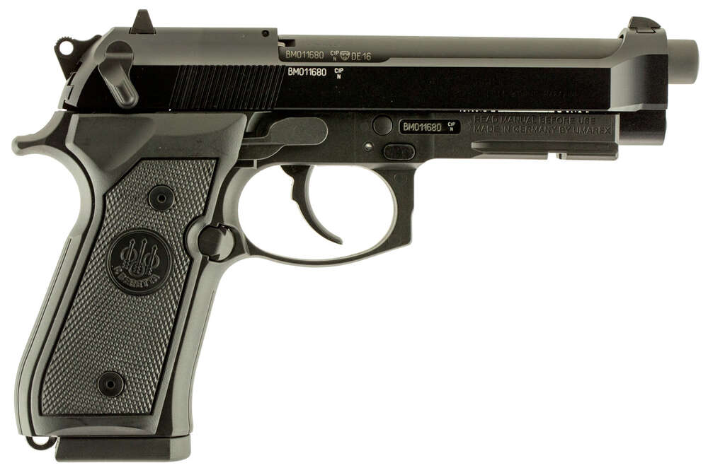 Handguns Beretta 4.90" 22LR BER J90A1M9A1F19 M9A1   22LR        4.9  15R BLK • Model: 4.90"