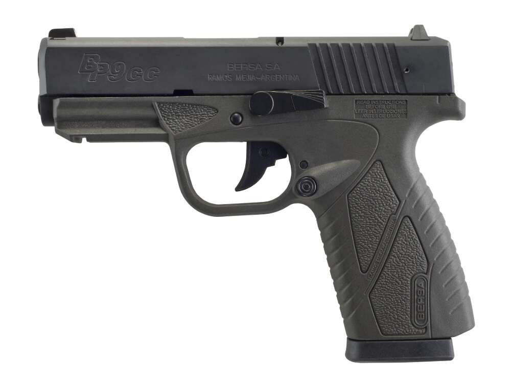 Handguns Bersa BP9 Concealed Carry 9mm CONCEAL CARRY 9MM BLK/GREY 8+1 • 3.3" BBL | URBAN GREY FRAME