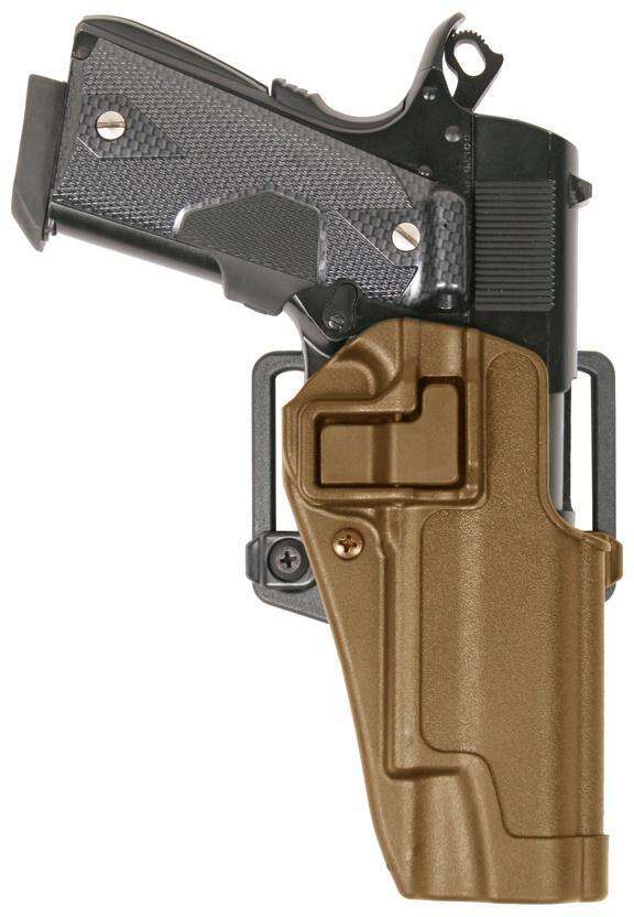 Holsters Blackhawk Ready Series CQC SERPA COYOTE TAN LH COLT 1911+CLN