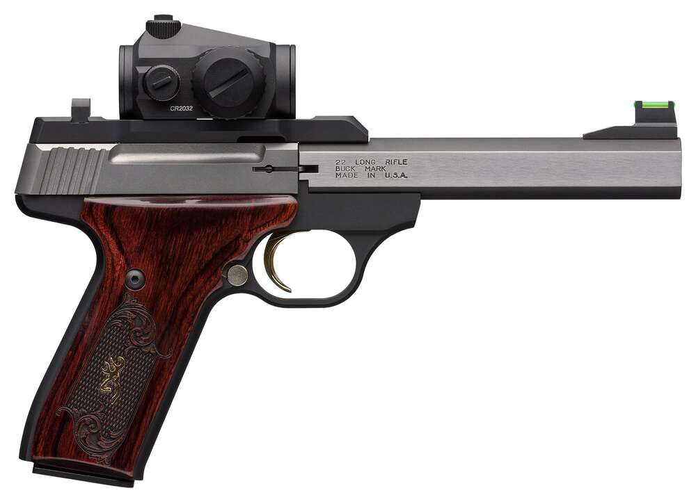 Handguns Browning ZPAP M70 22LR BRO BUCK MARK MED ROSEWOOD 22LR 5.5 SS