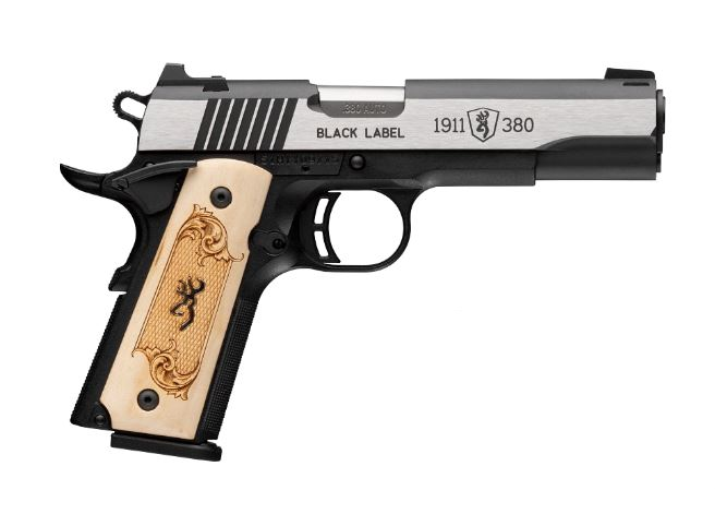 Handguns Browning Black Label 380ACP BRN 1911 380ACP 4.25" 10RD BLK MAPLE • Model: Black Label