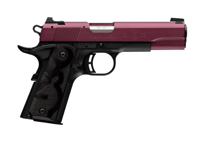 Handguns Browning 1911 22 Black Label 22LR 1911-22 BK LBL 22LR 4.2" CHRY# • BLACK LABEL BLACK CHERRY • Model: 1911-22 Black Label