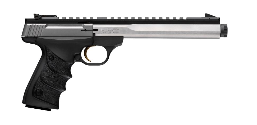 Handguns Browning Buck Mark Contour Stainless 22LR BUCKMARK CONTOUR SS 7.65" TB # •  • Model: Buck Mark Contour Stainless