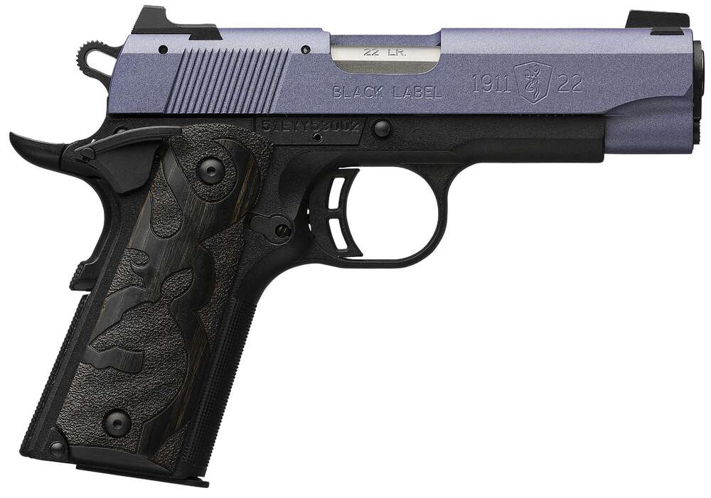 Handguns Browning 1911 22 Black Label 22LR 1911-22 BK LBL 22LR 3.6" ORC # • BLACK LABEL CRUSHED ORCHID