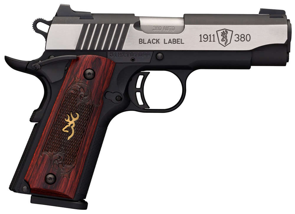 Handguns Browning 1911 380 Medallion Pro 380ACP 1911-380 MED CPT 380ACP SS NS • MANUAL THUMB SAFETY