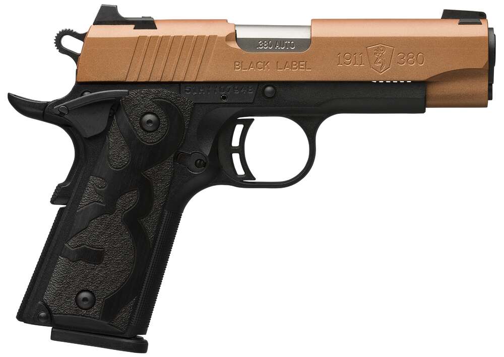 Handguns Browning 1911 380 Black Label 380ACP 1911-380 380ACP COPPER 3.6"  # • BLACK LABEL COPPER • Model: 1911-380 Black Label