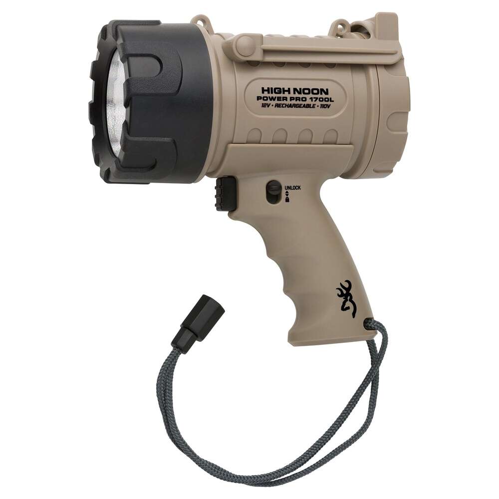 Flashlights&Batteries Browning BRN 3717805    HIGH NOON PWR PRO 12V SPTLHT    TAN • Model: 