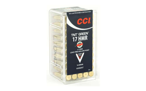 Ammunition CCI TNT Green 17HMR CCI 17HMR 16GR TNT GREEN 50/2000 • Model: TNT Green