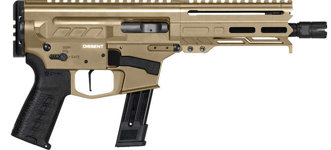 Handguns CMMG ZPAP M85 9mm DISSENT MK17 6.5 COYOTE TAN PISTOL 9MM • Model: ZPAP M85