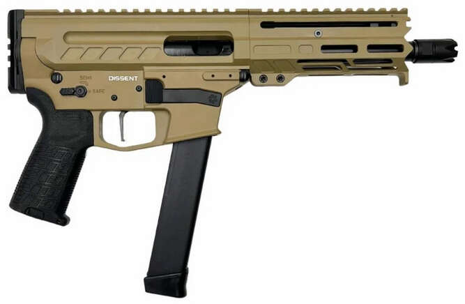 Handguns CMMG ZPAP M85 9mm DISSENT MKGS 6.5 COYOTE TAN PISTOL 9MM • Model: ZPAP M85