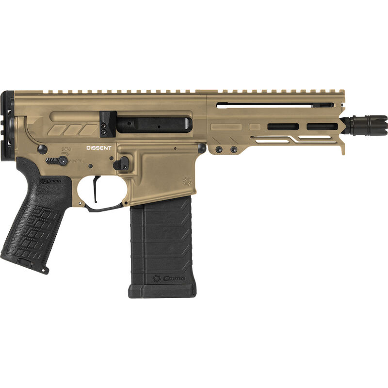 Handguns CMMG 6.50" 5.7x28mm CMMG 54AA847CT   DISSENT MK4  5.7X28 6.5  32R FDE