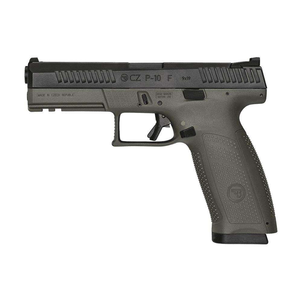 Handguns CZ Ready Series 9mm CZ P-10F OD GREEN 9MM 19RD ODG FIXED SIGHTS 3 BACK STRAPS • Model: Ready Series