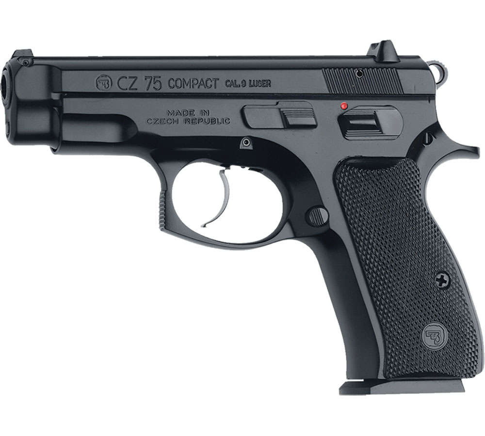 Handguns CZ 75 9mm CZ 75 COMPACT 9MM 3.7" BLK 10RD MS