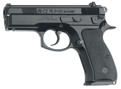 Handguns CZ 75 9mm CZ 75 P01 9MM 3.7" ALLOY BLK 10RD • Model: 75