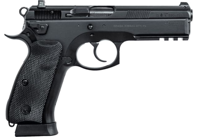 Handguns CZ SP 01 9mm CZ 75 SP-01 TAC 9MM 4.6" BLK 19RD FO • Model: SP-01