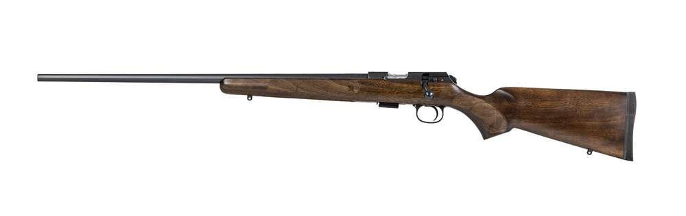 Rifles Long Guns CZ 457 American 22Magnum 457 AMERICAN 22MAG BL/WD LH • 5RD MAG | WALNUT STOCK