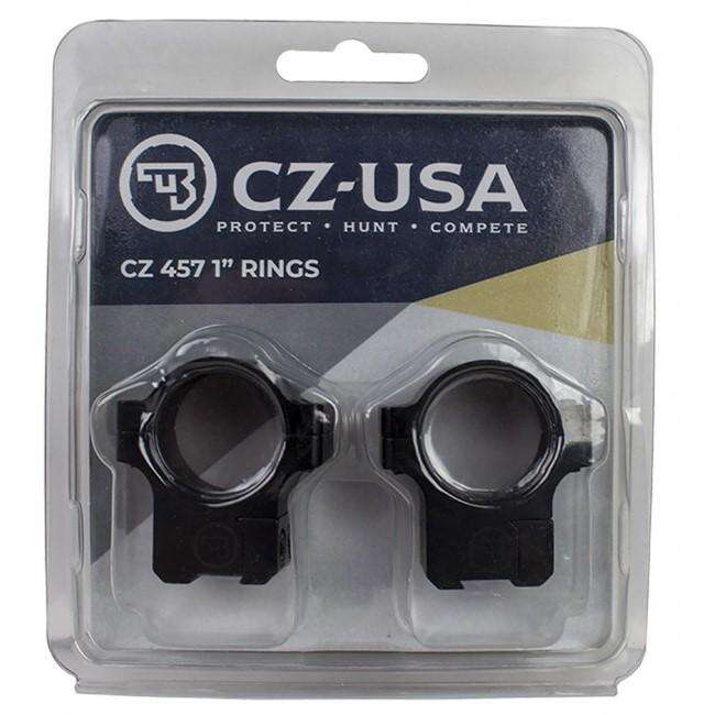 Scope Mounts CZ CZ Rings RINGS CZ 457 1" ALUMINUM • 11MM DOVETAIL