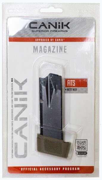 Magazines High Capacity Canik 9mm MAG CENT ARMS MC9 15RD GRP EXT FDE