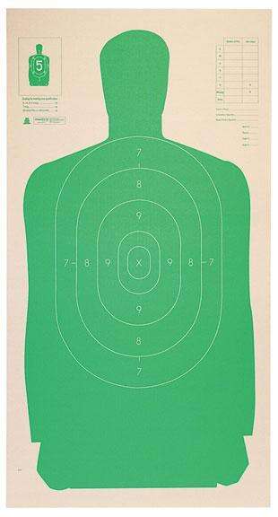 Targets Champion Ready Series LE B27CB SILHOUETTE 24 X 45 GRN 25 PK