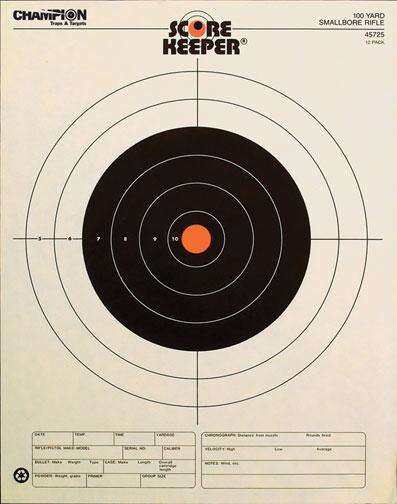 Targets Champion Ready Series OUTERS TARGET 100YD SMALLBORE RIFLE ORANGE